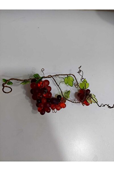 esdekor Bohemya Alavas El Yapımı Renkli Kristal Cam Metal Salkım Üzüm Büyük K...