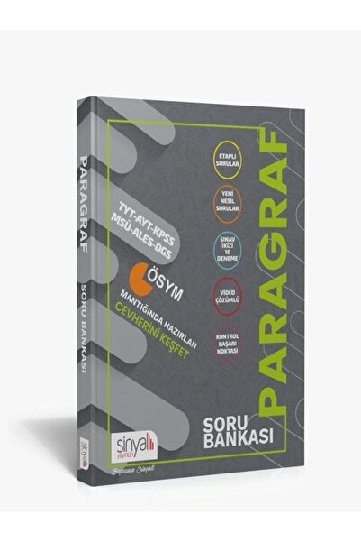 Sinyal Yayınları Sinyal Tyt-ayt-kpss-msü-ales-dgs Yeni Nesil Paragraf Soru Ba...