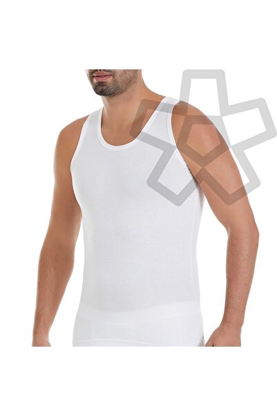 YILDIZ 3-Piece White Bamboo Lycra Men's Undershirt 315