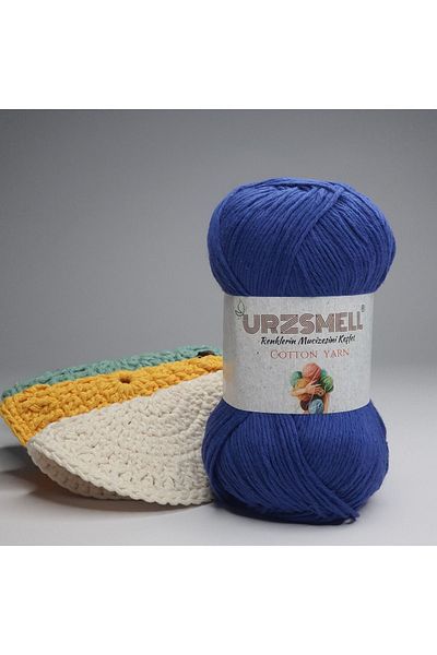 urzsmell خيط حياكة قطني 100 جرام، 200 متر - خيط حياكة يدوي