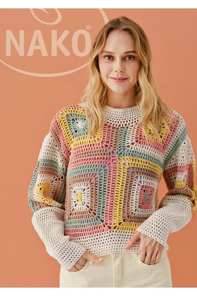 NAKO 100 Gr Χρώμα Νο: 97557 MILKY BROWN - Cotton Luks Πλεκτό Νήμα