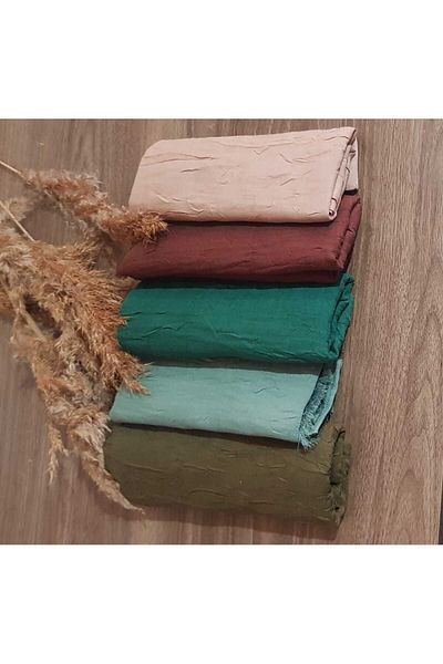 HAR-UM Ticaret Hijab Women's Bamboo Scarf Shawl Model-Set of 5