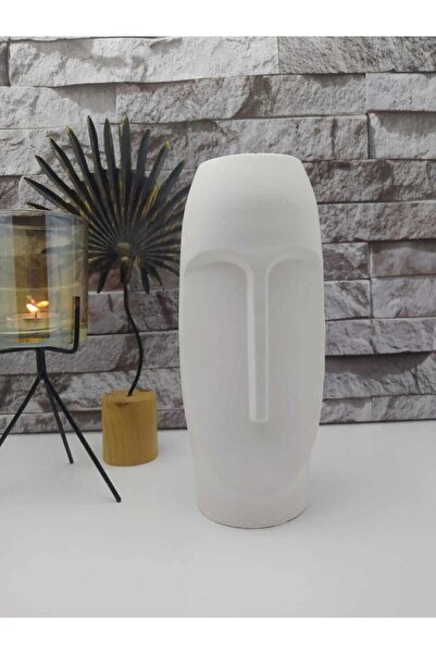 DERDENİX Dekoratif 2'li Uzun Yüz Vazo