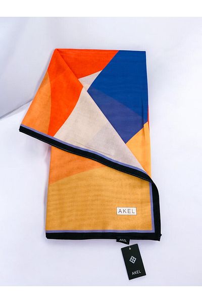 Akel Ψηφιακό μαλακό κασκόλ 95x95