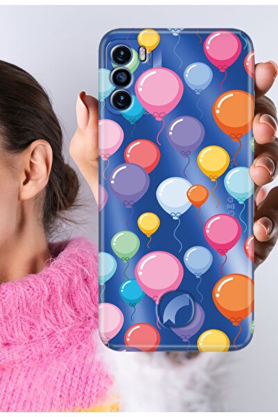 Reeder S19 Max Pro S Kılıf S19 Max Pro S Şeffaf Silikon Baskılı Balonlar