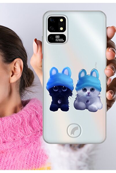 Reeder S19 Max - S19 Max L Kılıf Şeffaf Silikon Kapak Sweetkitten