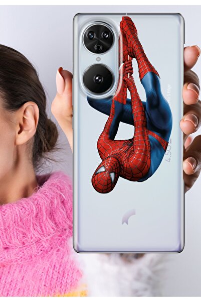 Reeder S19 Max Pro Uyumlu S Edge Kılıf Şeffaf Silikon Baskılı Motifli Spider
