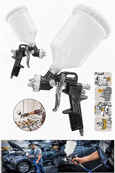 PROXTECH Damlatmaz Pro Seri Üstten Depolu Profesyonel 600 cc Boya Sprey Taban...