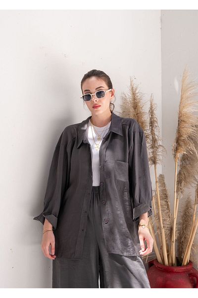 The All Brands Oversize Off Shoulder Shirt