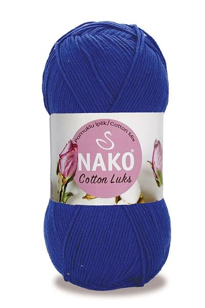 NAKO 100 Gr Cotton Lux Χειροποίητο Νήμα Πλεξίματος - Αρ.: 97561 - ΝΑΥΤΙΚΟ ΜΠΛΕ