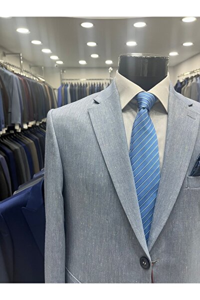 MASSARO BÜYÜK BEDEN BATTAL KETEN CEKET