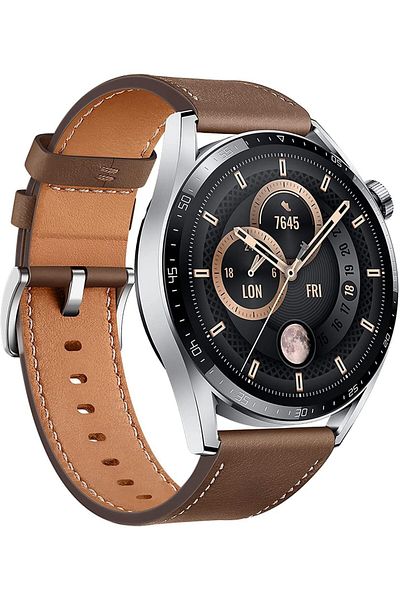 Huawei Watch Gt 3 46 Mm Smartwatch, Durable Battery Life, All-Day Spo2 Monitoring,Bluetooth Calling, Brown