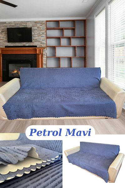 HEYTGAH Canapea din burete antiderapant 175x210 - cu model în dungi, 1 bucată