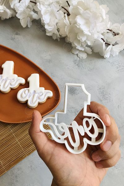CESTOPİENO 2-Piece Dough Shaper / Cookie Mold with 1 Number and 1 Written - Renewed