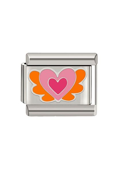 Naturel Tılsım Italian Stainless Steel 9mm Love Series Charm