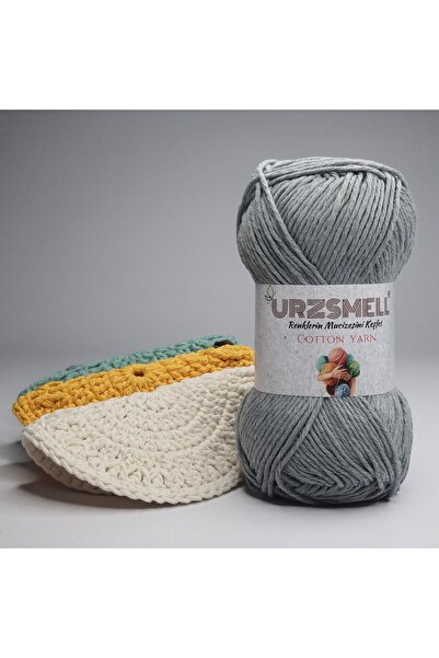urzsmell Βαμβακερό νήμα πλεξίματος 100gr, 200mt - Χειροποίητο νήμα πλεξίματος
