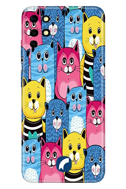 Reeder S19 Max / S19 Max L Kılıf Resimli Desenli Silikon Süslü Kediler