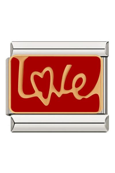 Naturel Tılsım Italian Stainless Steel 9mm Love Charm