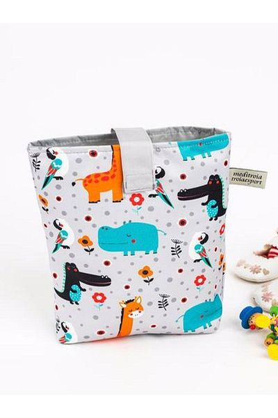 Aşkın Parti Evi Wet/dry Dirty Clean Baby Clothes Multi-Purpose Laundry Bag Liquid-Proof Animal