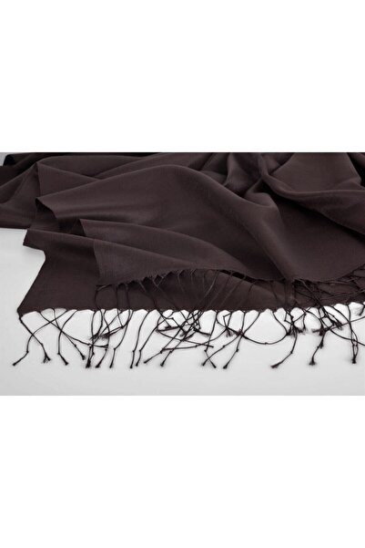 KROREN Ipek Görünümlü Şal - Acı Kahve Renk