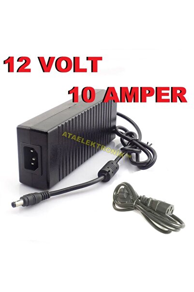 ATAELEKTRONİK 12 Volt 10 Amper Plastik Kasa 12v 10a Adaptör Trafo Tırafo Dvr ...
