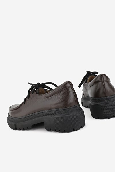 TUNAELLİ DÁMSKÉ HNĚDÉ PRAVÉ PŘÍRODNÍ KŮŽE OXFOODOVÉ BOTY S KRAJKOU, ČÍSLO 35-41