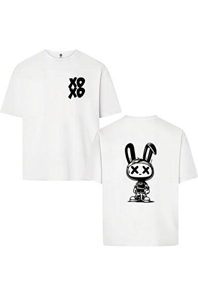 BookOrBook Μπλουζάκι Xoxo Bravebunny Unisex με διπλό νήμα, άνετο και εφαρμοστ...