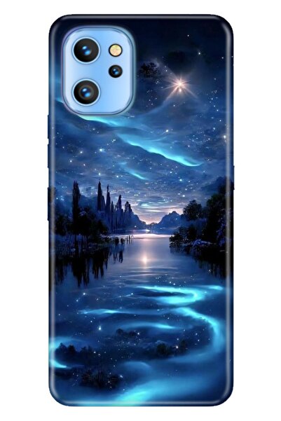 Reeder S19 Max Pro Kılıf Resimli Desenli Silikon Gece Yarısı