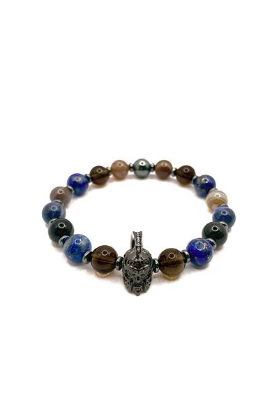 Deniz Doğal Taş Men's Student Success Bracelet Mgr528 Model Shoes
