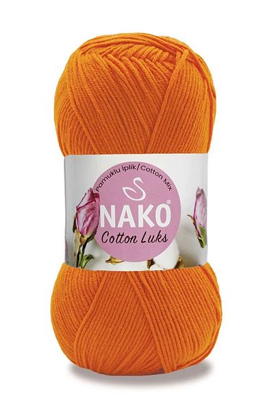 NAKO 100 Gr Χρώμα Νο: 97552 ΠΟΡΤΟΚΑΛΙ - Βαμβακερό νήμα πλεξίματος χειρός