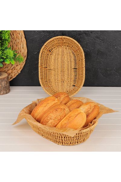 MİEN MienOvalRattan Bread Bowl - Stylish and Comfortable Design