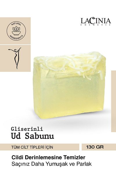 Lacinia 120 gr Glycerin Oud Extract Face and Body Care Soap