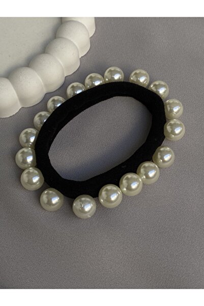 TwinsSis Store Cataramă din cauciuc negru cu detalii de perle