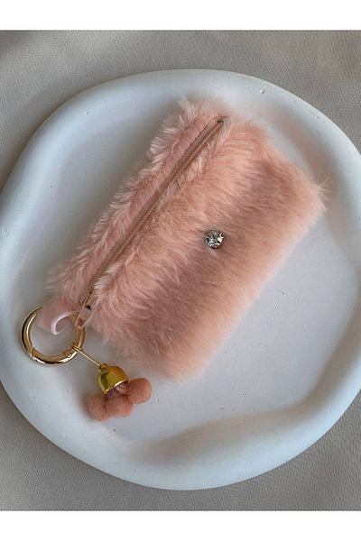TwinsSis Store Plush Wallet & Card Holder (Orange)
