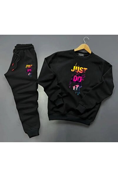 NewCabin New Season Unisex Raised Sweat- Tracksuit Set - Crew Neck, Set of 2