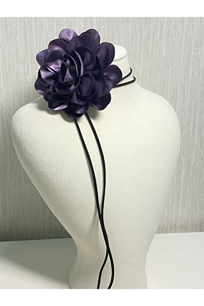 TwinsSis Store Satenska ogrlica sa vezicama u obliku ruže