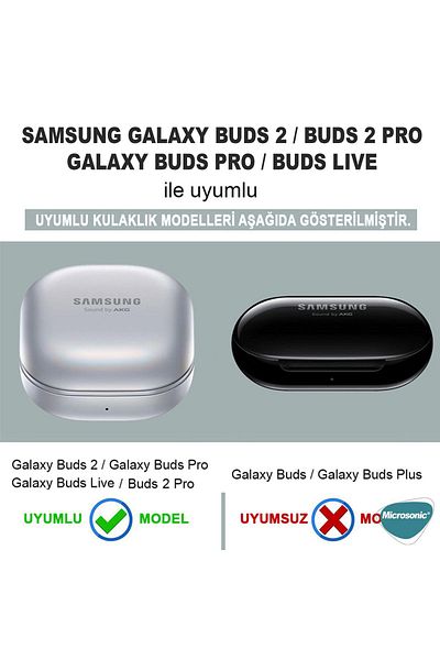 corcishop Samsung Galaxy Buds 2 Pro - Buds Fe Compatible with Case Decorated Heart Pattern