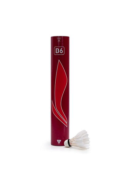 Li-Ning D6 Feather Shuttlecock (White) - Pack of 12