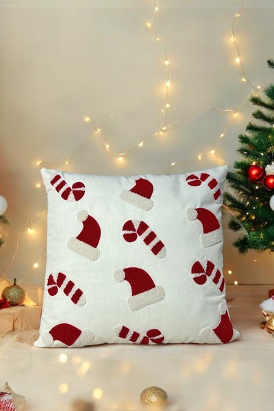 BEDCO Moș Crăciun Design Special Brodat Anul Nou Anul Nou Crăciun Decorativ Husă de pernă