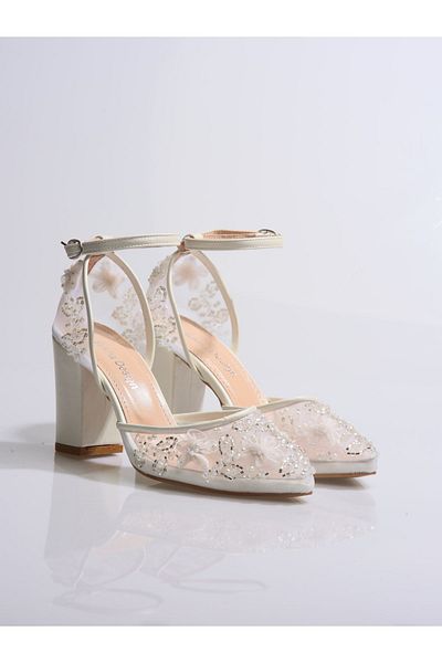 Sukha Bridal Shoes, Embroidered Bridal Shoes, Platform Heel Bridal Shoes, Floral Shoes