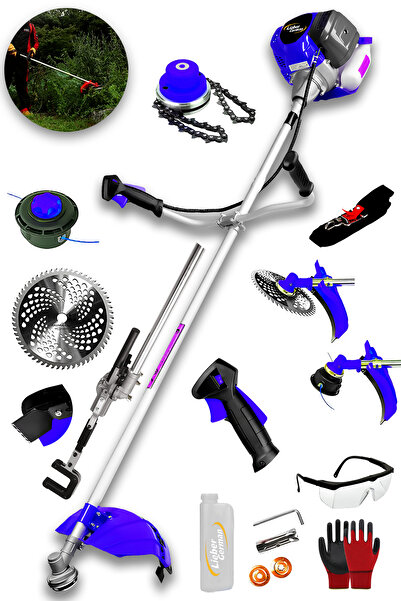 Lieber German 2.4 Hp Yan Tipi Benzinli Ot Çalı Çim Biçme Tırpan Makinesi Zeyt...