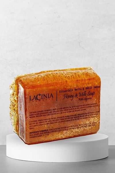 Lacinia 130 gr Natural Pumpkin - Milky Soap for Face and Body Care