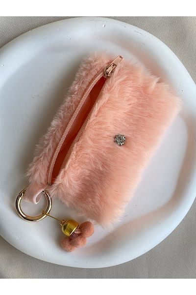 TwinsSis Store Plush Wallet & Card Holder (Orange)