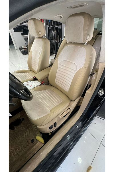 Volkswagen باسات B7 الخلفي الخلفي 2 + 1 الخلفي الخلفي مع مسند الذراع نموذج متوافق مع غطاء مقعد السيارة