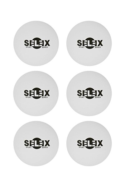 SELEX 6 Pieces of Deluxe Pompom Balls Table Tennis Balls in Special Box White