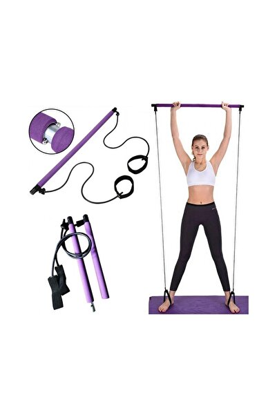 Tosima Gym Stick Egzersiz Çubuğu Sünger Kaplama Tutamaçlı Antrenman Pilates Ç...
