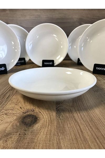 Bonna Porselen Premium Porcelain 6-Piece Pit Dinner Plate 20 cm