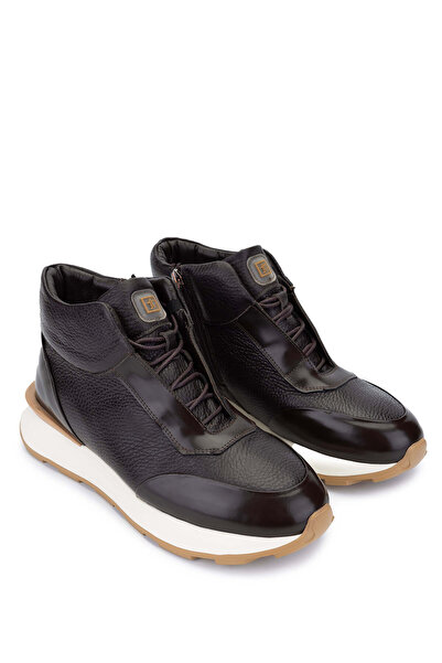 Tamer Tanca Erkek Hakiki Deri Kahverengi Bot Ayakkabı