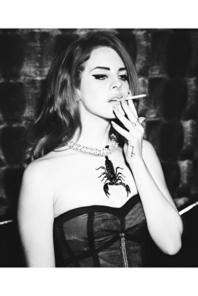 512 STORE Lana Del Rey 8K Kuşe Baskı Duvar Dekor Poster 30x42 Çerçevesiz / Modern Minimalist