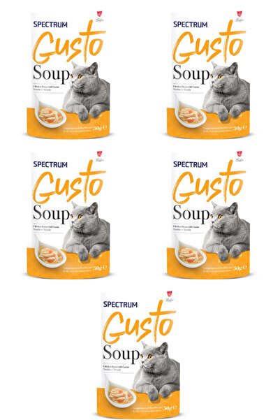 Spectrum Gusto Tavuklu ve Havuçlu Kedi Çorbası 50gr - 5 Adet